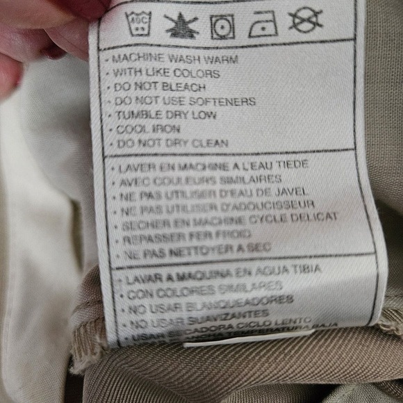 Nike Golf Shorts Men's 34 Khaki Color Moisture Wicking Causal Pleated Front LN - Picture 8 of 8